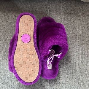Purple/wine colored UGG Fluff Yea
